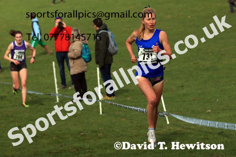 Senior Women, 2024 CAU Inter Counties Cross Country Champs., Wollaton Park, Nottingham. Photo: David T. Hewitson/Sports for All Pics